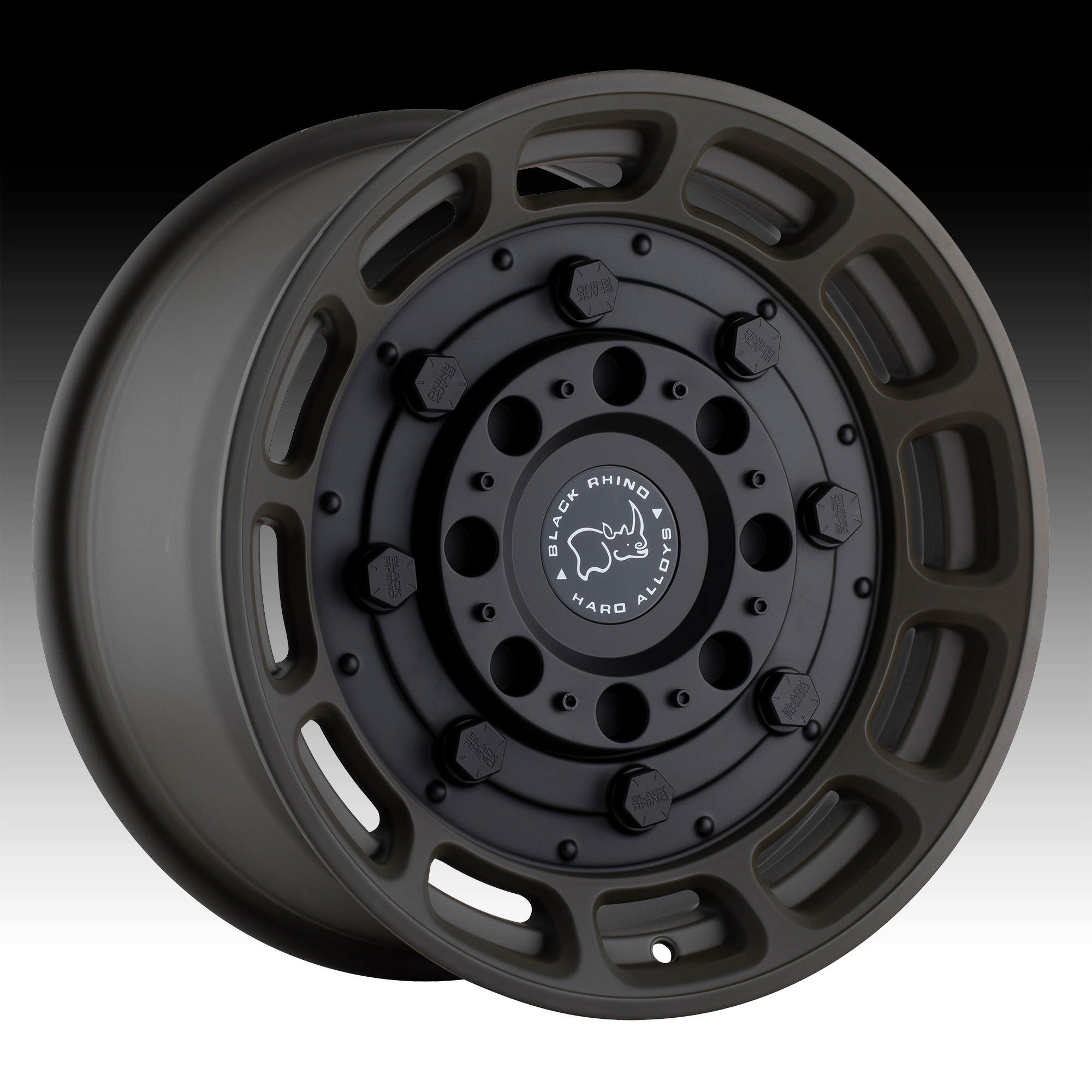 Black Rhino Warthog Matte OD Green Custom Truck Wheels - Warthog